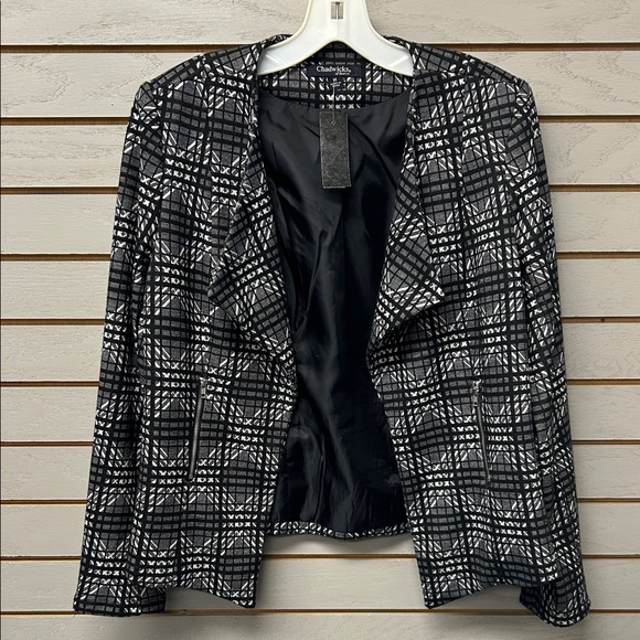 Chadwicks Jackets & Blazers - Chadwicks Black and White Plaid Blazer